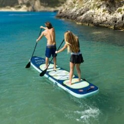 Aqua Marina Super Trip Tandem Aufblasbares Stand Up Paddle Board SUP -Paddel Verkauf aqua marina super trip tandem aufblasbares stand up paddle board sup 4