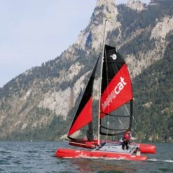 Grabner Happy Cat Hurricane Katamaran Segelboot -Paddel Verkauf grabner happy cat hurricane katamaran segelboot 3
